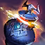 This icon represents an equipped item at the end of a game