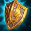 This icon represents an equipped item at the end of a game