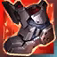 This icon represents an equipped item at the end of a game