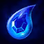 This icon represents an equipped item at the end of a game