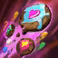 This icon represents an equipped item at the end of a game