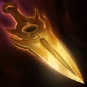This icon represents an equipped item at the end of a game