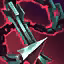 This icon represents an equipped item at the end of a game