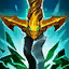 This icon represents an equipped item at the end of a game