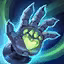 This icon represents an equipped item at the end of a game