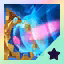 This icon represents an equipped item at the end of a game